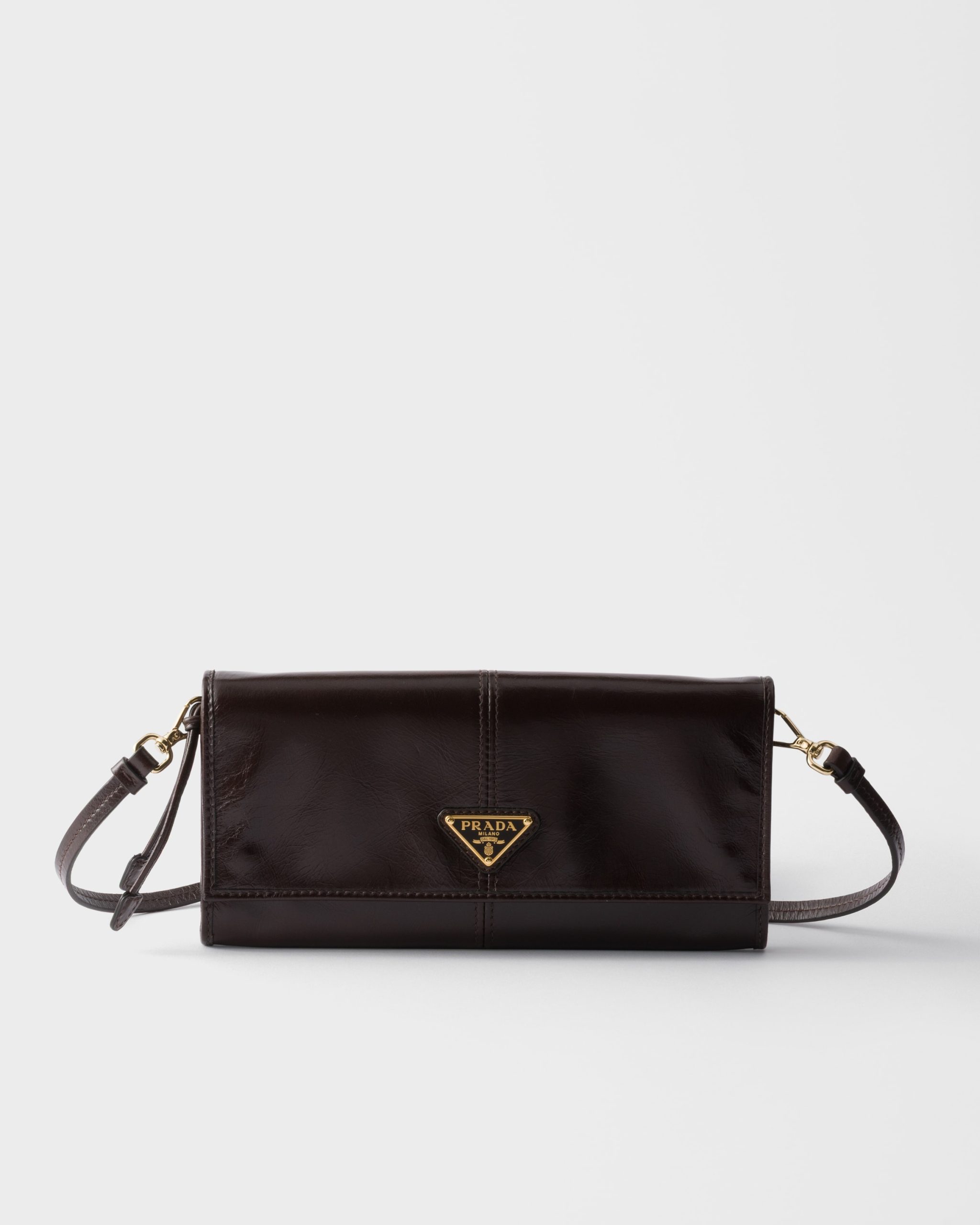 Prada Leather wallet with shoulder strap - Image 1